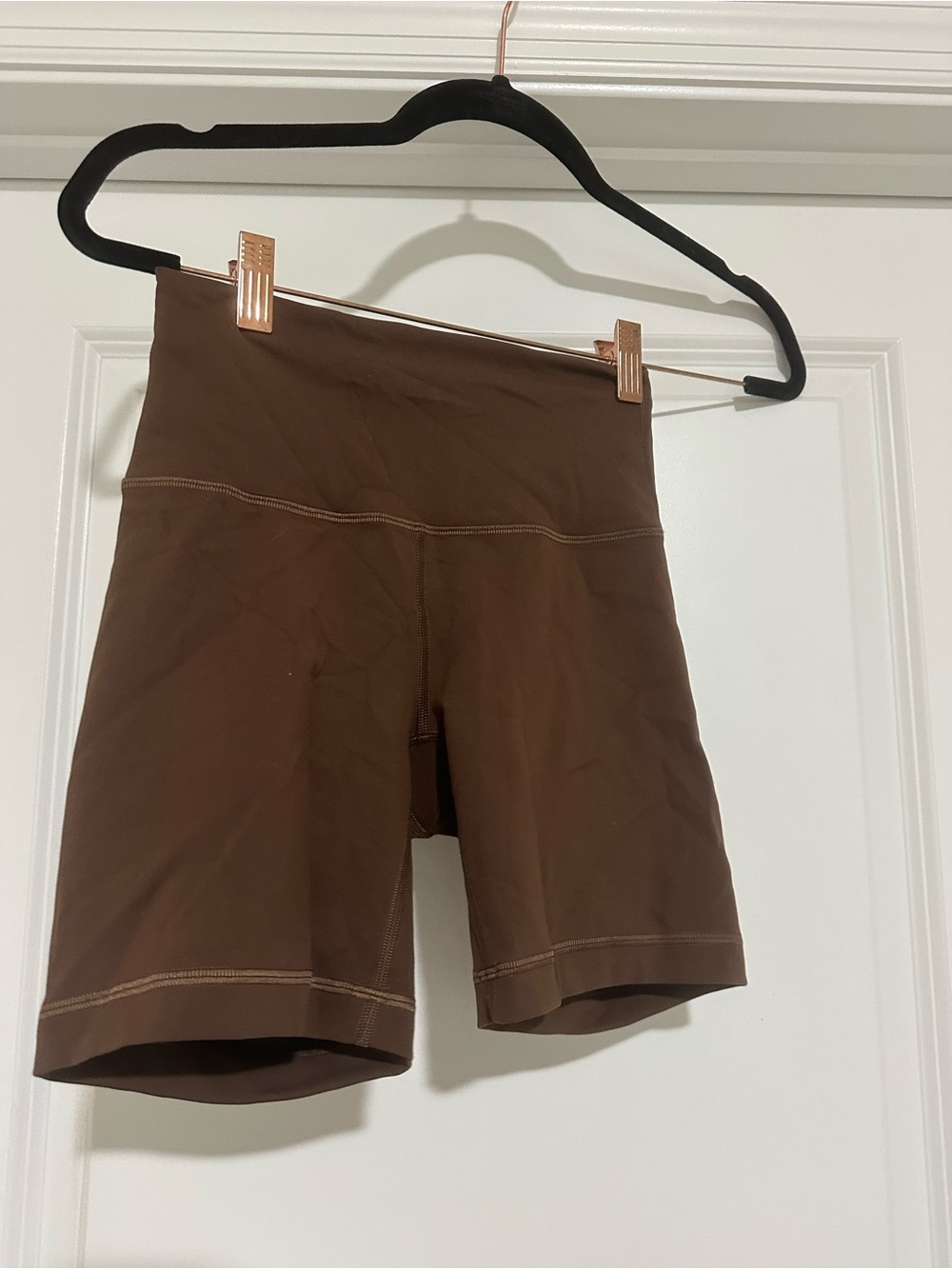 lululemon athletica Brown High-Rise Bike Shorts
